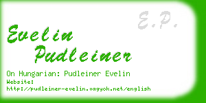 evelin pudleiner business card